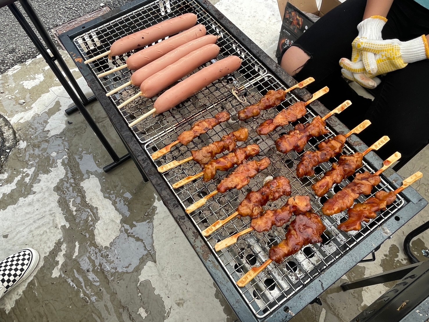 お祭り　焼き鳥