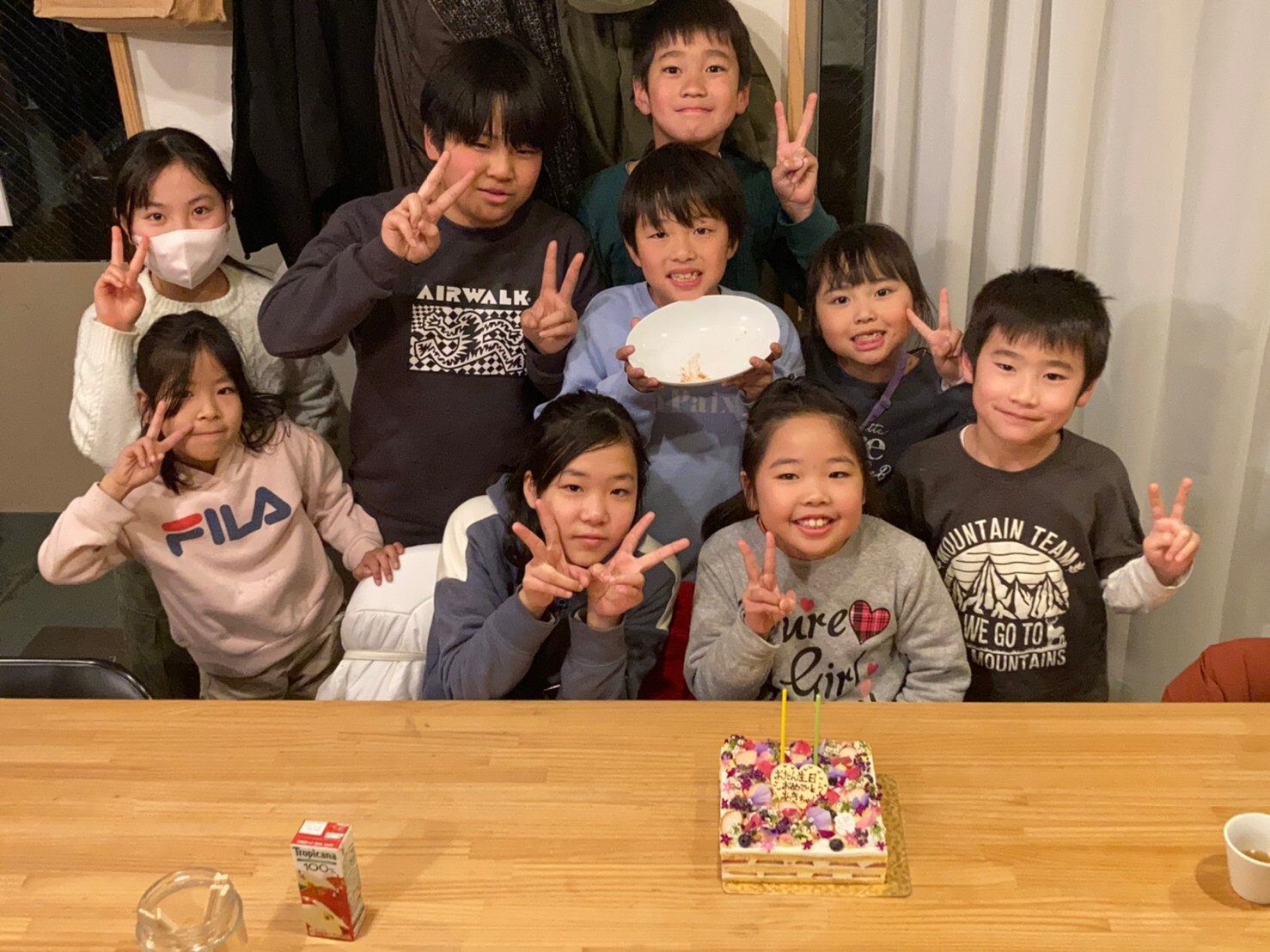 誕生日　子ども達